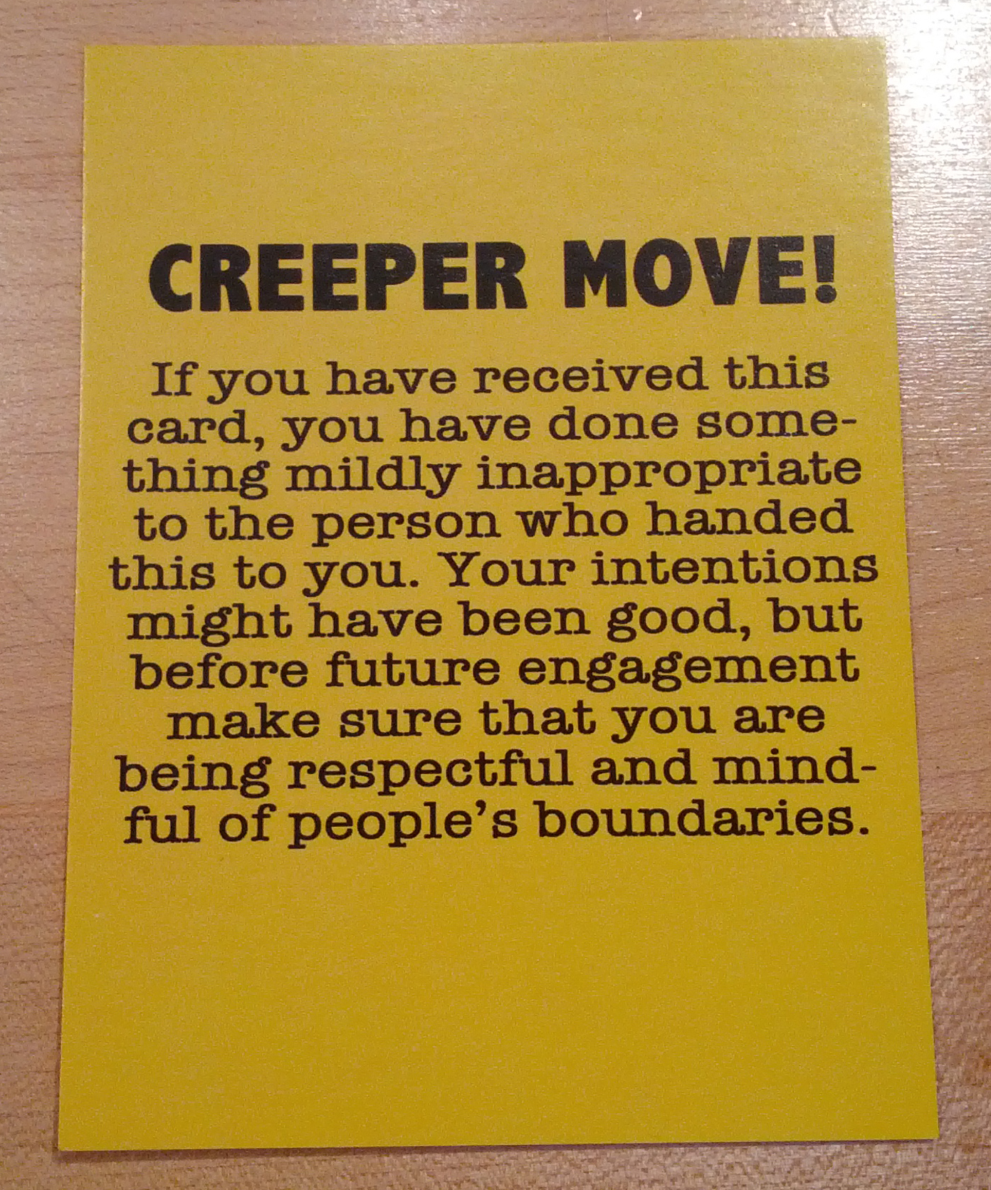 Creeper move