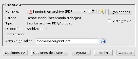 Generando un archivo PDF