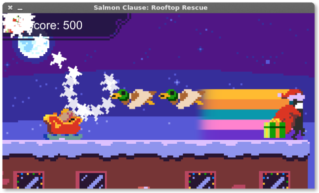 [Salmon Claus Rooftop Rescue]